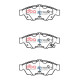Brzdy DBA DBA Brake Pads Street Series Ceramic, Front Axle DB1733SS | race-shop.sk