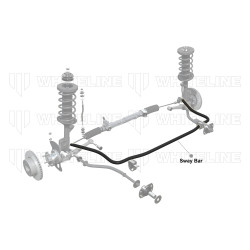 Whiteline BTF7 Sway Bar 22mm Non Adjustable