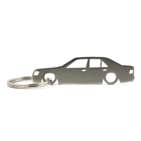 Car-Shapes kľúčenky Mercedes E W124 sedan kľúčenka z nehrdzavejúcej ocele | race-shop.sk
