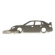 Car-Shapes kľúčenky Subaru Impreza WRX GH sedan kľúčenka z nehrdzavejúcej ocele | race-shop.sk