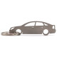 Car-Shapes kľúčenky Opel Vectra C 5d kľúčenka z nehrdzavejúcej ocele | race-shop.sk