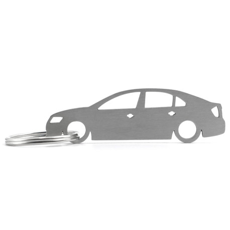 Car-Shapes kľúčenky Skoda Rapid sedan kľúčenka z nehrdzavejúcej ocele | race-shop.sk