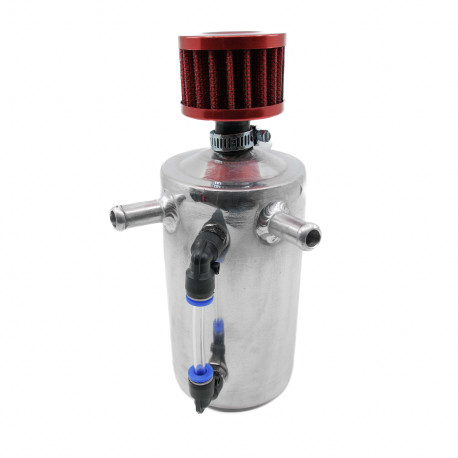 Oil Catch tanks (OCT) Oil catch tank s 2 vývodmi a filtrom - objem 0,5l | race-shop.sk