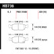 Brzdové dosky HAWK performance Hawk Brake Pad Blue 9012 HB736E.629 | race-shop.sk