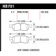 Brzdové dosky HAWK performance Hawk Brake Pad Performance Ceramic HB701Z.723 | race-shop.sk