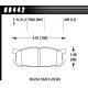 Brzdové dosky HAWK performance Hawk Brake Pad DTC-30 (13 mm) HB442W.496 | race-shop.sk