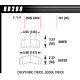 Brzdové dosky HAWK performance HAWK HPS predné brzdové dosky pre Dodge Ram 2500/Ram 3500, Chevrolet Express 2500/C3500/Express 3500 a ďalšie, HB298F.787 | race-shop.sk