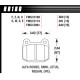 Brzdové dosky HAWK performance Hawk Brake Pad Blue 9012 (14 mm) HB180E.560 | race-shop.sk