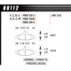 Brzdové dosky HAWK performance Hawk Brake Pad DTC-60 (14 mm) HB112G.540 | race-shop.sk