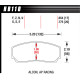 Brzdové dosky HAWK performance Hawk Brake Pad DTC-70 (17 mm) HB110U.654 | race-shop.sk