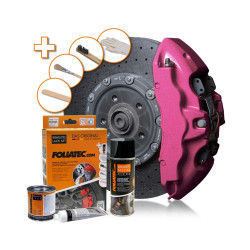 Foliatec farba na brzdy - sada, hot pink metallic