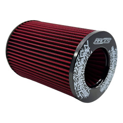 RACES Motorsport Univerzálny vzduchový filter (výška 250 mm) - ČERVENÝ POŠKODENÉ