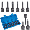 Set of 9pcs torx impact sockets (T20-T70)