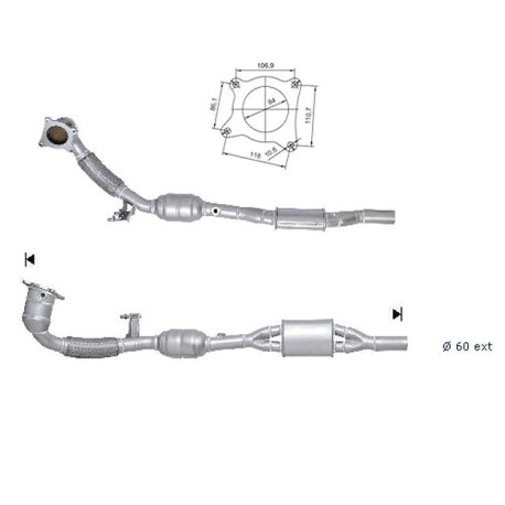 DPF a katalyzátory Magnaflow pre konkrétny model Magnaflow Katalyzátor na AUDI | race-shop.sk