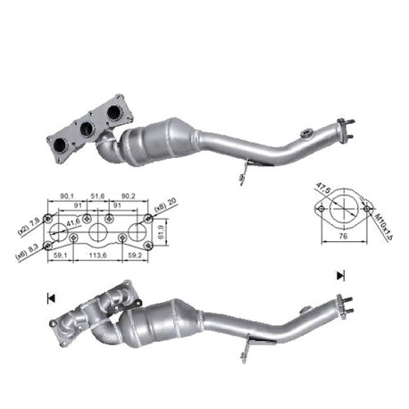 DPF a katalyzátory Magnaflow pre konkrétny model Magnaflow Katalyzátor na BMW | race-shop.sk