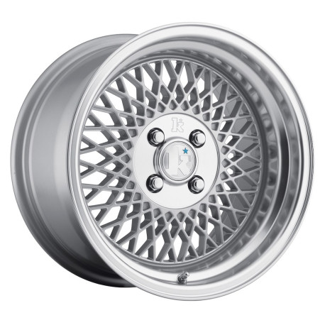 ALU disky klutch Klutch SL1 15x8,5 ET17 4x100 Silver w/ Machined Lip | race-shop.sk