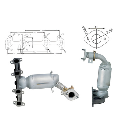 DPF a katalyzátory Magnaflow pre konkrétny model Magnaflow Katalyzátor na FORD | race-shop.sk