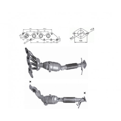 DPF a katalyzátory Magnaflow pre konkrétny model Magnaflow Katalyzátor na FORD | race-shop.sk