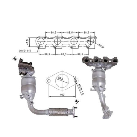 DPF a katalyzátory Magnaflow pre konkrétny model Magnaflow Katalyzátor na FORD | race-shop.sk