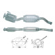 DPF a katalyzátory Magnaflow pre konkrétny model Magnaflow Katalyzátor na FORD | race-shop.sk