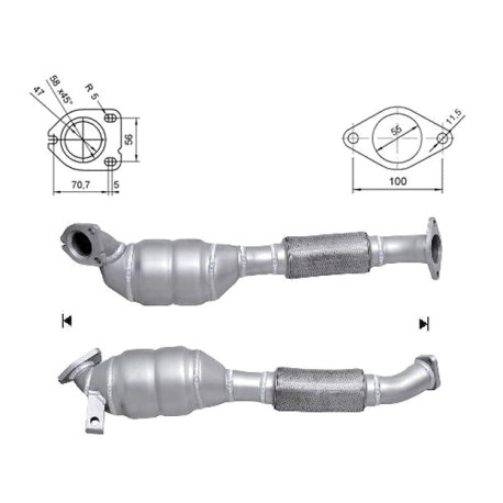 DPF a katalyzátory Magnaflow pre konkrétny model Magnaflow Katalyzátor na FORD | race-shop.sk
