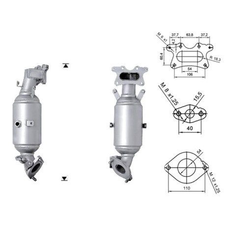 DPF a katalyzátory Magnaflow pre konkrétny model Magnaflow Katalyzátor na HONDA | race-shop.sk