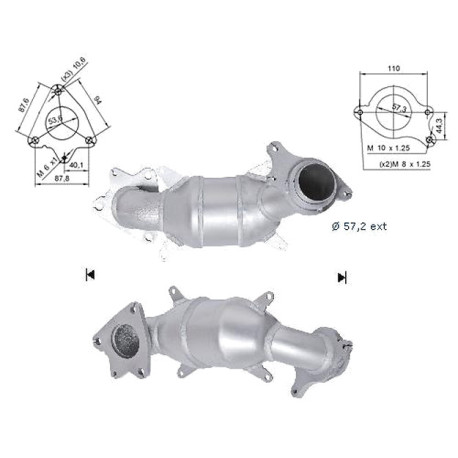 DPF a katalyzátory Magnaflow pre konkrétny model Magnaflow Katalyzátor na HONDA | race-shop.sk