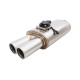 Univerzálne tlmiče s klapkou Varex exhaust valve muffler 6"x10"x15" Flanged Inlet 3", Twin Double-Wall Tip 3"s | race-shop.sk