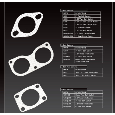Tesnenia výfuku 2.5" Flange Gasket, 2 Bolt (Wide) | race-shop.sk