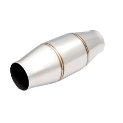 3.5" Metallic High-Flow Racing Catalytic Converter (100 Cell) - Round