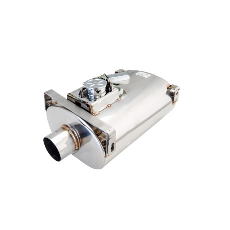 Univerzálne tlmiče s klapkou Varex exhaust valve muffler 6"x10"x16" Flanged Inlet 3", Single Outlet 3" | race-shop.sk