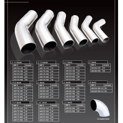 Stainless steel pipe - elbow 90°, 76mm