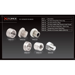 XFORCE adaptér lambda sondy, dĺžka 15 mm