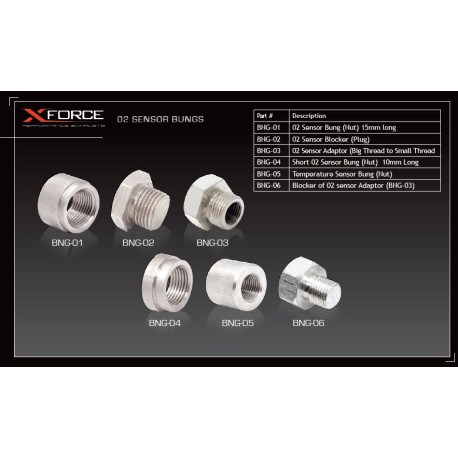 Adaptéry a Lambda sondy XFORCE adaptér lambda sondy, dĺžka 15 mm | race-shop.sk