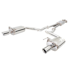 2.5" Cat-Back Exhaust System with Oval Mufflers for FORD MUSTANG 2015-2017 CONVERTIBLE GT 5.0L V