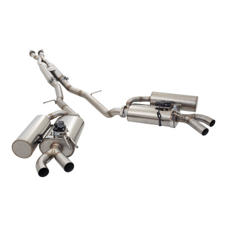 Výfukové systémy XFORCE 2.5" Cat-Back System with Varex Mufflers for KIA STINGER 2017- GT 3.3L V6 TWIN TURBO RWD | race-shop.sk