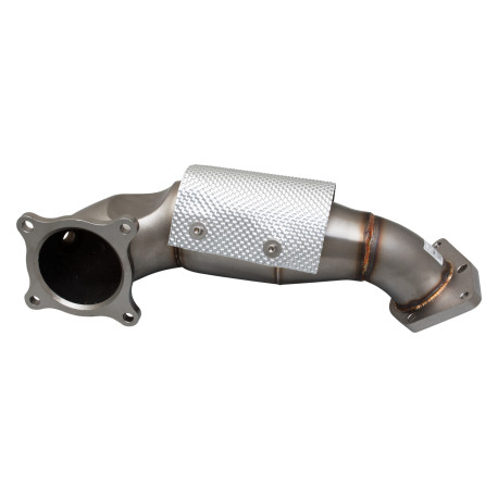 Down pipe, dump pipe 4"-3" downpipe s vysokoprietokovým katalyzátorom (použitie na pretekárskej trati) pre HONDA CIVIC 2017- TYPE R FK8 | race-shop.sk