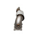Down pipe, dump pipe 4"-3" downpipe s vysokoprietokovým katalyzátorom (použitie na pretekárskej trati) pre HONDA CIVIC 2017- TYPE R FK8 | race-shop.sk
