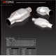 Univerzálne katalyzátory 2.5" Ceramic High-Flow Racing Catalytic Converter (100cell) - Oval | race-shop.sk