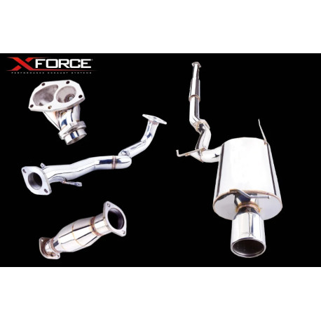 Výfukové systémy XFORCE XForce 3" Turbo-Back System (track only) for MITSUBISHI LANCER 2001-2007 EVO 7, 8, 9 | race-shop.sk