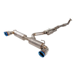 XForce 3" Cat-Back System, Titanium + Burnt Blue Tips for TOYOTA YARIS 2021- GR