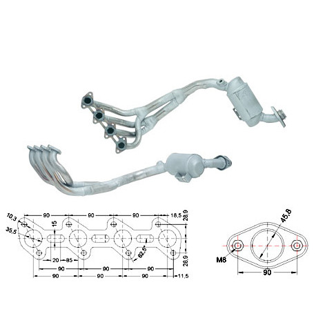 DPF a katalyzátory Magnaflow pre konkrétny model Magnaflow Katalyzátor na MERCEDES | race-shop.sk