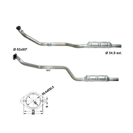DPF a katalyzátory Magnaflow pre konkrétny model Magnaflow Katalyzátor na MERCEDES | race-shop.sk