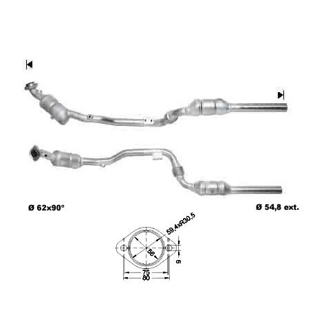 DPF a katalyzátory Magnaflow pre konkrétny model Magnaflow Katalyzátor na MERCEDES | race-shop.sk