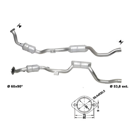 DPF a katalyzátory Magnaflow pre konkrétny model Magnaflow Katalyzátor na MERCEDES | race-shop.sk