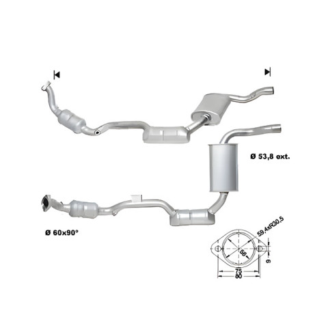 DPF a katalyzátory Magnaflow pre konkrétny model Magnaflow Katalyzátor na MERCEDES | race-shop.sk