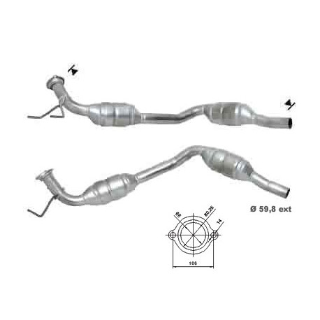 DPF a katalyzátory Magnaflow pre konkrétny model Magnaflow Katalyzátor na MERCEDES | race-shop.sk