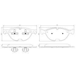 Brzdové doštičky Pedders 6720063E SportsRyder EURO Kevlar Ceramic