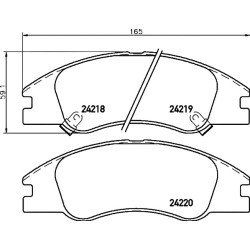 PEDDERS predné brzdové dosky pre Kia Cerato/Spectra