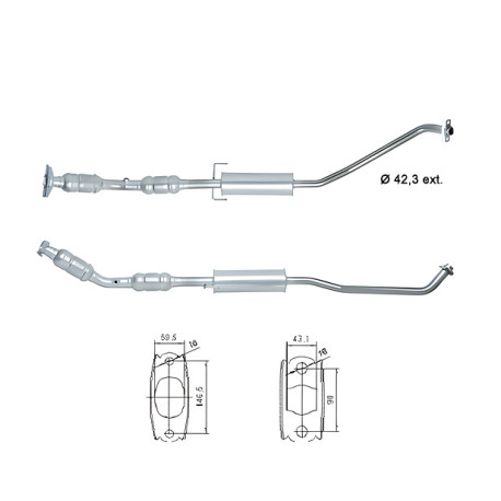 DPF a katalyzátory Magnaflow pre konkrétny model Magnaflow Katalyzátor na TOYOTA | race-shop.sk
